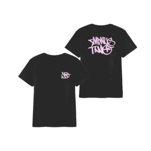 Minus Two Broken Heart Girl Black Tee